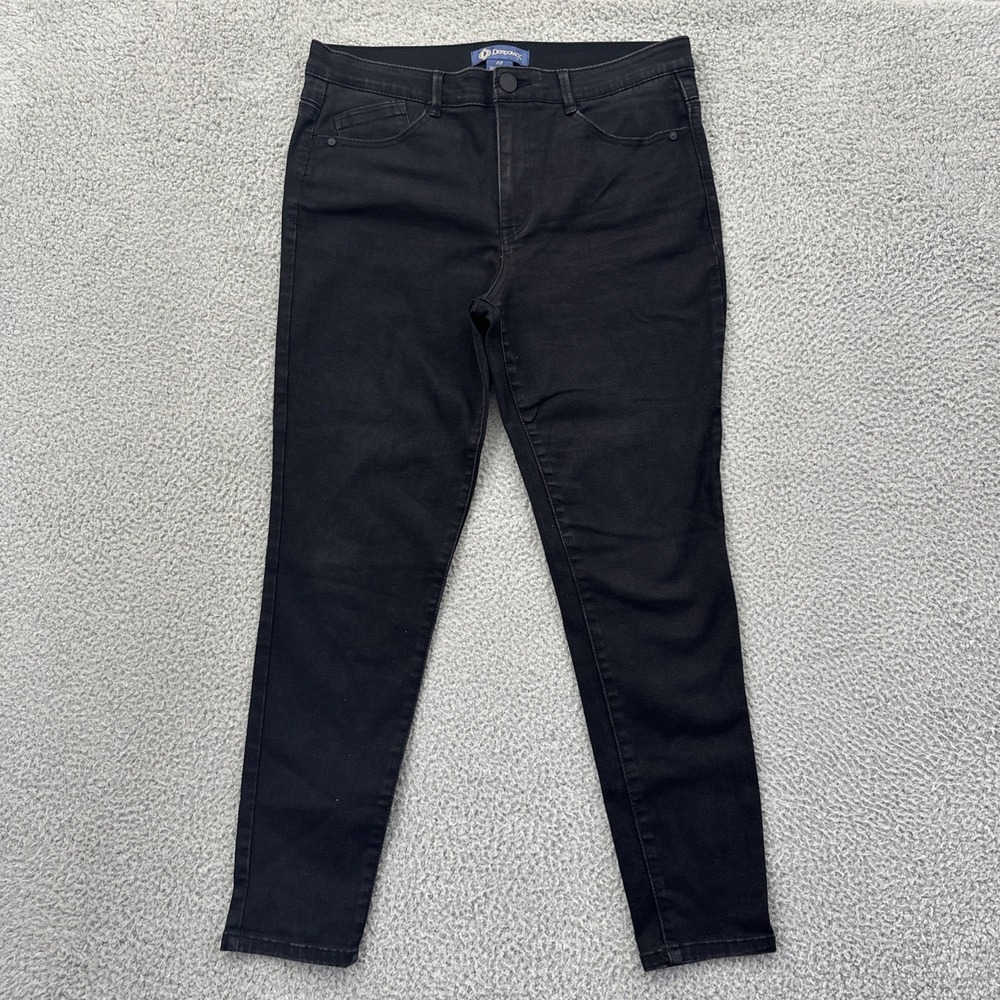 Democracy Absolution High Rise Skinny Jeans Black Preppy Women's 12 x 27
